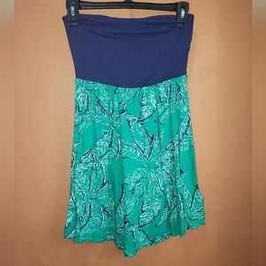 Roxy tube top dress size Small blue